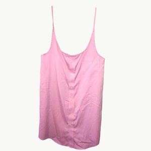 Urban Outfitters Pink Button Down Slip Dress
